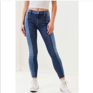 PacSun Two Panel Hi-Rise Ankle Jegging Blue Size 28